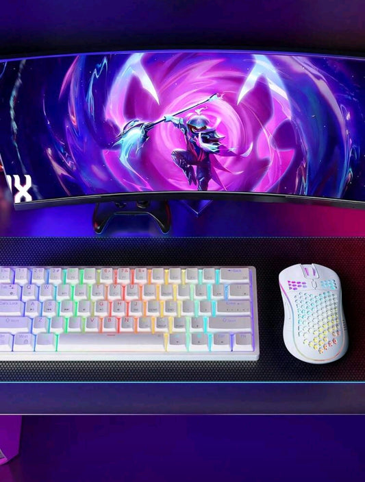 Blade D Wireless Gaming Mouse Honeycomb 2.4G USB Cordless Mouse RGB